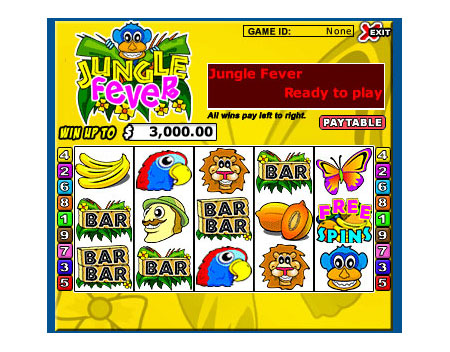 bingo liner jungle fever 5 reel online slots game
