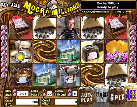 bingo liner mocha millions 5 reel online slots game