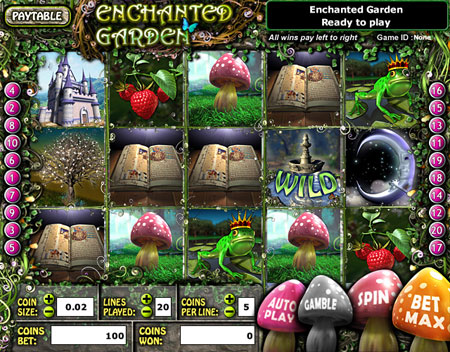 bingo liner enchanted garden 5 reel online slots game